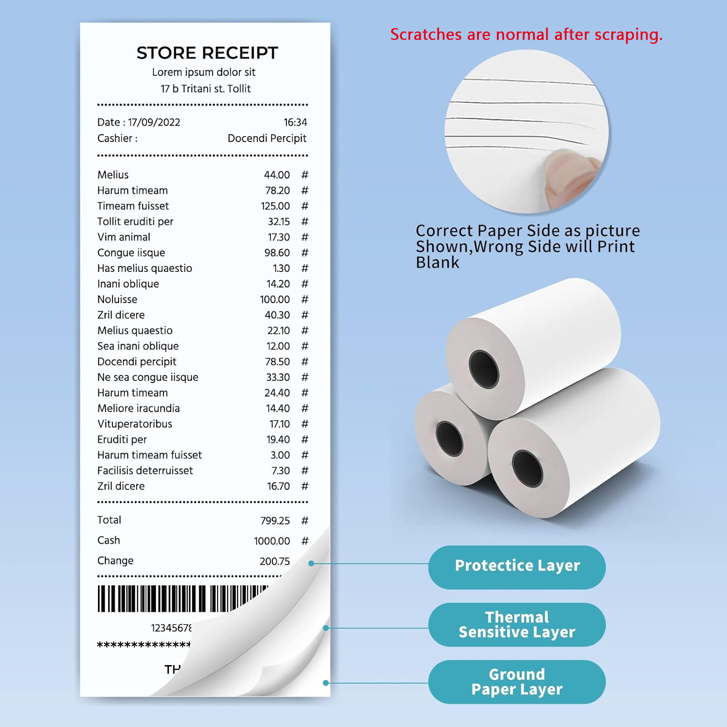 80MM Thermal Receipt Paper 3/6 - đánh giá và giá Commercial Printer