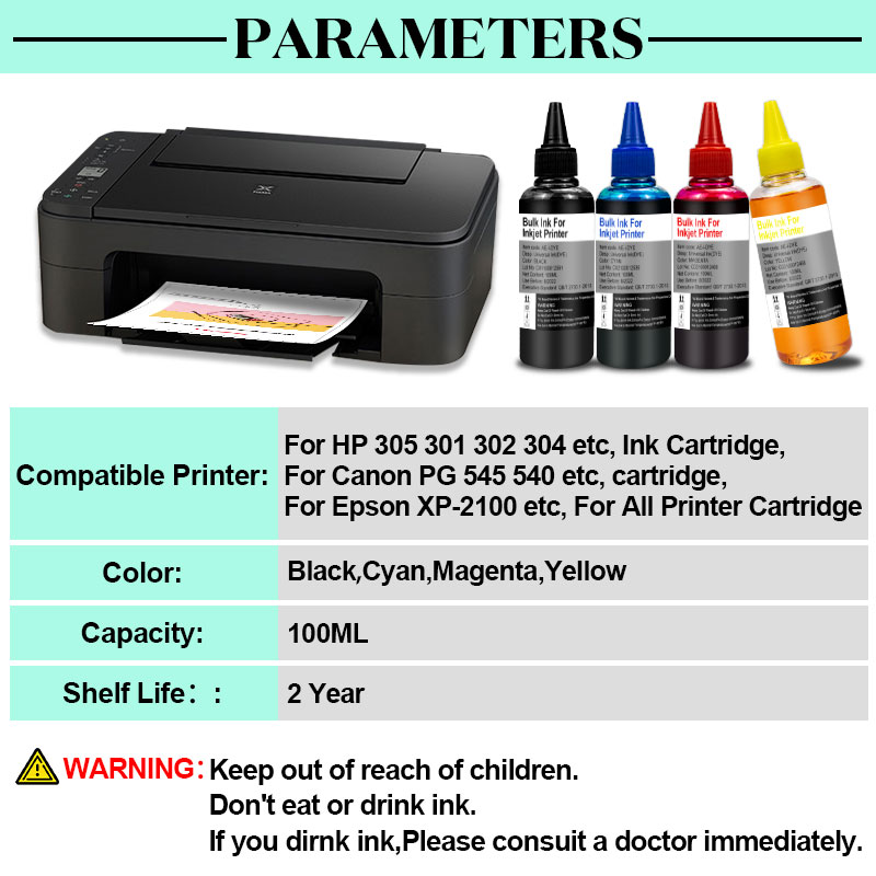 Universal Printer Refill Ink k - đánh giá và giá Sublimation Ink 100Ml