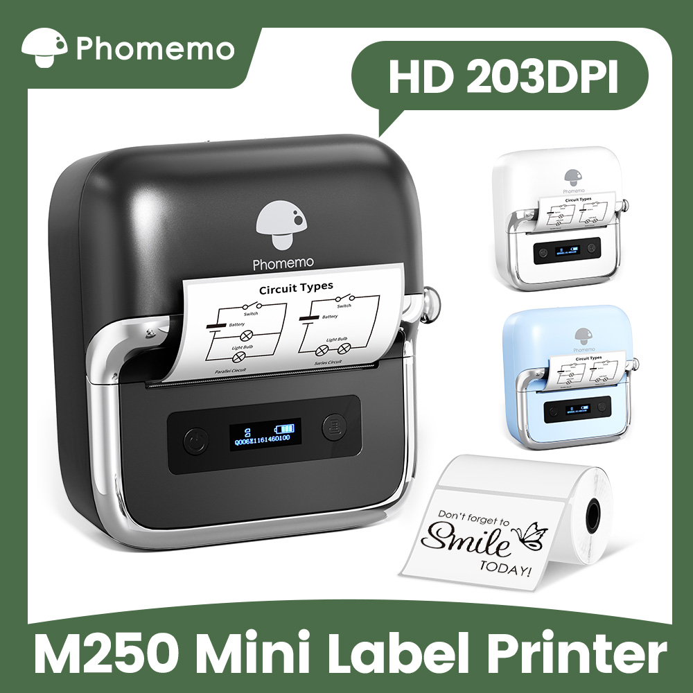 Phomemo M250 Label Maker 75mm  - đánh giá và giá Commercial Shirt Printing Machine