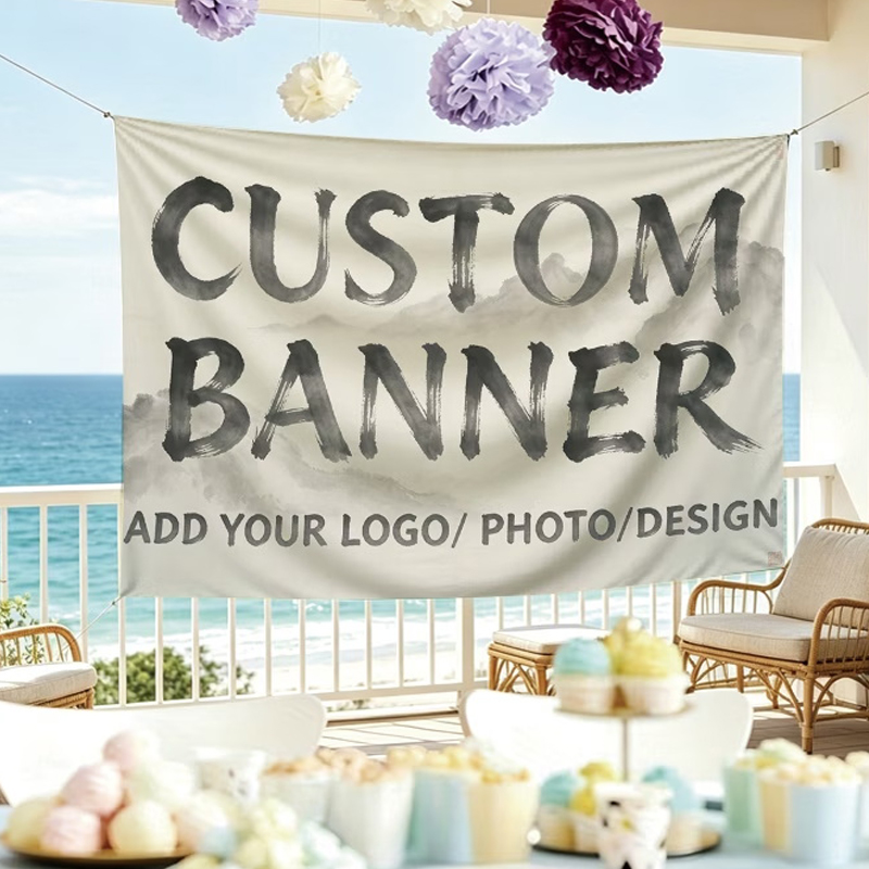 Custom Banner Flags Suitable O - đánh giá và giá Commercial Printing Photoshop