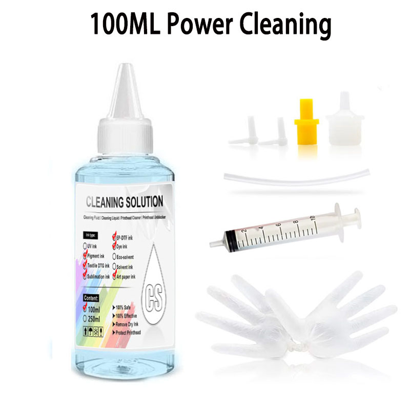 100ml/PC Cleaning Liquid Kit F - đánh giá và giá Sublimation Ink 100Ml