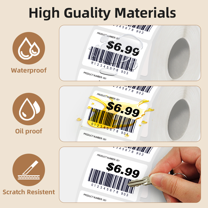 5 Rolls of White Label Sticker - đánh giá và giá Commercial Printer